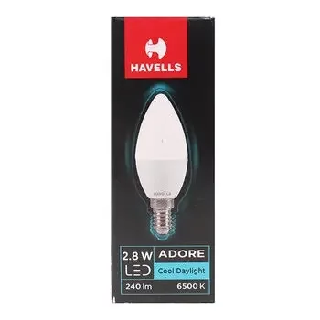 HAVELLS LED ADORE E14 CANDLE LAMP COOL DAY LIGHT 2.8W HAVELLS | Model: LHLDEUOCML8R2X8