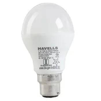 HAVELLS LED ADORE 4 STAR LAMP COOL DAY LIGHT B22 7W HAVELLS | Model: LHLDEUEBML8R007
