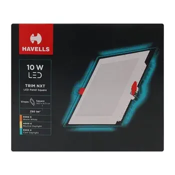 HAVELLS LED TRIM NXT PANEL 10W SQ NORMAL WHITE LHEBLEPDPVNW010 HAVELLS | Model: LHEBLEPDPVNW010