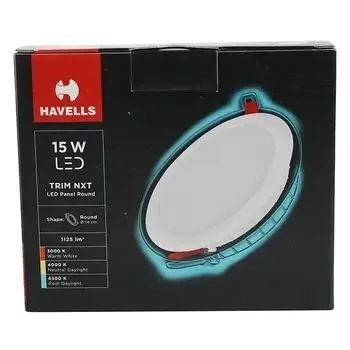 HAVELLS LED TRIM NXT PANEL 15W RD COOL DAY LIGHT LHEBLDPFPVNW015 HAVELLS |Model: LHEBLDPFPVNW015