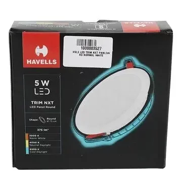 HAVELLS LED TRIM NXT PANEL 5W RD NORMAL WHITE LHEBLDPDPVNW005 HAVELLS | Model: LHEBLDPDPVNW005