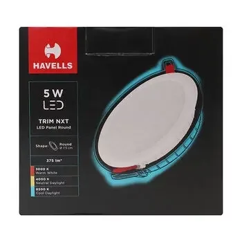 HAVELLS LED TRIM NXT PANEL 5W RD WARM WHITE LHLDDCXNMD8P005 HAVELLS | Model: LHLDDCXNMD8P005