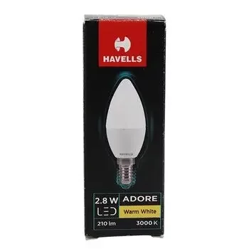 HAVELLS LED ADORE E14 CANDLE LAMP WARM WHITE 2.8W HAVELLS | Model: LHLDEUOCMC8R2X8