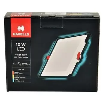 HAVELLS LED TRIM NXT PANEL 10W SQ COOL DAY LIGHT LHEBLEPFPVNW010 HAVELLS | Model: LHEBLEPFPVNW010