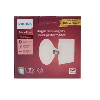 PHILIPS ROUND ASTRA PRIME PLUS ULTRAGLOW LED PANEL & DOWNLIGHT WARM WHITE 5W PHILIPS | Model: 929002627101