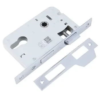 OZONE CLOSED BODY MORTISE LOCK BODY WITH DEAD BOLT & LATCH BOLT OML-11-E 5050mm CP OZONE | Model: OML-11-E 50*50MM CP