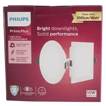 PHILIPS ROUND ASTRA PRIME PLUS ULTRAGLOW LED PANEL & DOWNLIGHT COOL DAY LIGHT 10W PHILIPS | Model: 929002627901