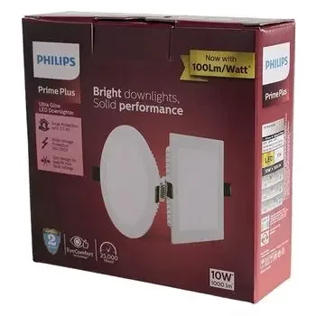 PHILIPS SQUARE ASTRA PRIME PLUS ULTRAGLOW LED PANEL & DOWNLIGHT WARM WHITE 10W PHILIPS | Model: 929002628001