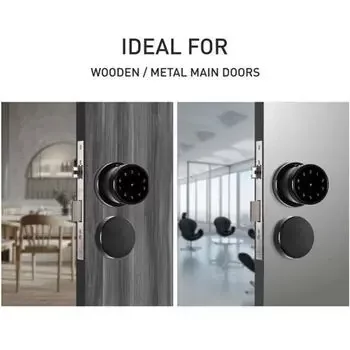 OZONE DIGITAL DOOR LOCK-ORACLE SERIES OZONE | Model: OZ-FDL-11-RBL BLACK