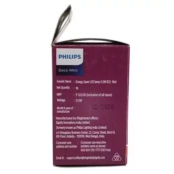 PHILIPS LED DECO RED B22 MR 0.5W PHILIPS | Model: 929000253180