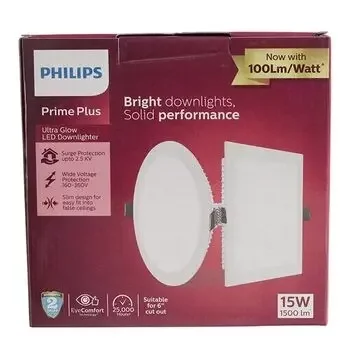 PHILIPS ROUND ASTRA PRIME PLUS ULTRAGLOW LED PANEL & DOWNLIGHT COOL DAY LIGHT 15W PHILIPS | Model: 929002629101