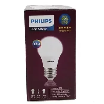 PHILIPS ACE SAVER 350 LUMEN WARM WHITE E27 P45 4W PHILIPS | Model: 929001254913