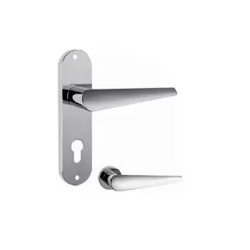 IPSA BONE ON ROSE LOCK SET WITH 60MM ONE SIDE KNOB & KEY CYLINDER-MSS SET LEVER HANDLES IPSA | Model: 13795