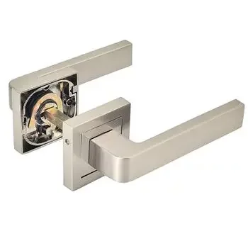 YALE YALE COMBO SET 503, 60MM DC CYLINDER,ROSE BACKPLATE, 8545 LOCK BODY, STAINLESS STEEL LEVER HANDLES YALE | Model: YMC503-RE-60MM-8545-DC-SS