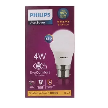 PHILIPS ACE SAVER 350 LUMEN WARM WHITE B22 P45 4W PHILIPS | Model: 929001254813