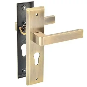 YALE MORTISE COMBO SET WITH 8IN BP 60MM CYLINDER TT WITH 50MM C/C 50MM// BS LOCK BODY AB LEVER HANDLES YALE | Model: YMC503-8P-60MM-5050-TT-AB