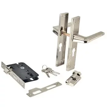 YALE MORTISE COMBO SET WITH 8IN BP 60MM CYLINDER TT WITH 50MM C/C 50MM// BS LOCK BODY STAINLESS STEEL LEVER HANDLES YALE | Model: YMC511-8P-60MM-5050-TT-SS