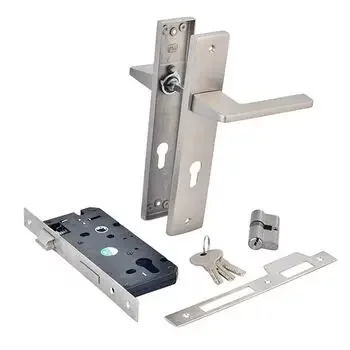 IPSA 10 CY CYAN LOCK SET WITH 60MM BOTH SIDE KEY CYLINDER- MSS SET LEVER HANDLES IPSA | Model: 6303